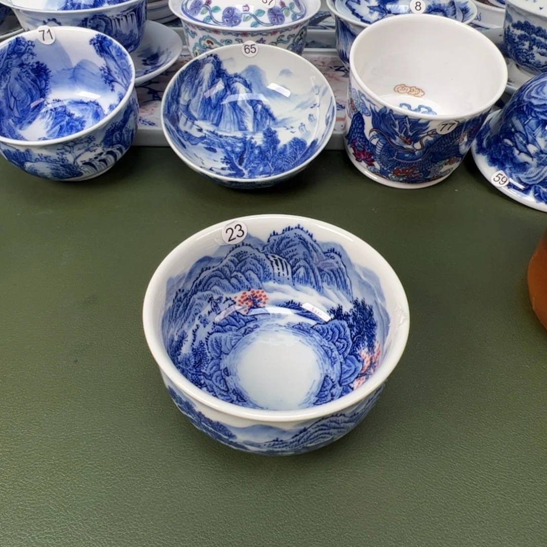 景德镇纯手工纯手绘茶具木木23
