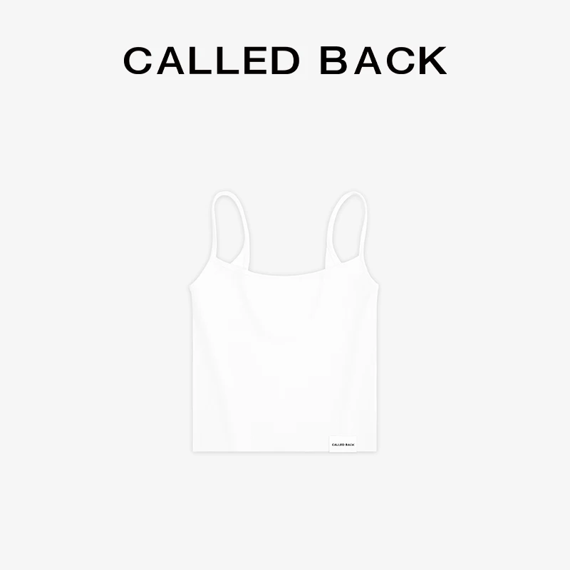CALLED BACK新款设计师通勤百搭时尚纯色吊带无袖打底背心12134