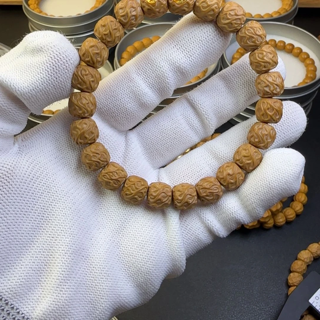 猴头核桃吊坠10+虎须龙纹双标款