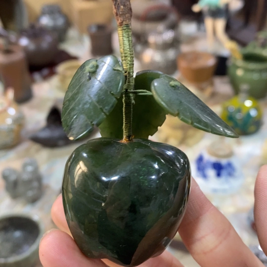 瓷片回流小苹果摆件