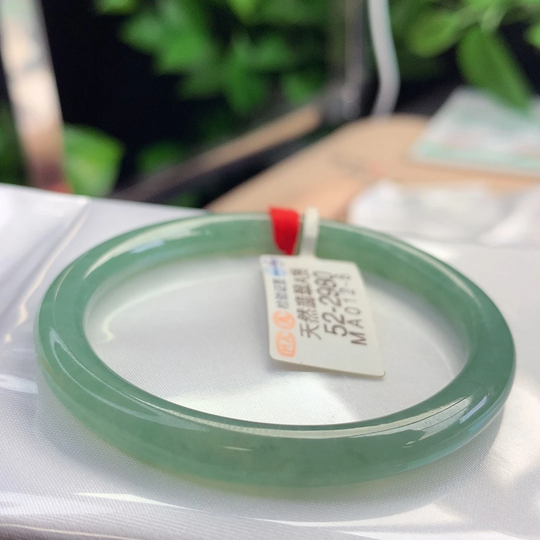 未镶嵌手镯翡翠52-53贵妃完美湖水绿不干大漏14号