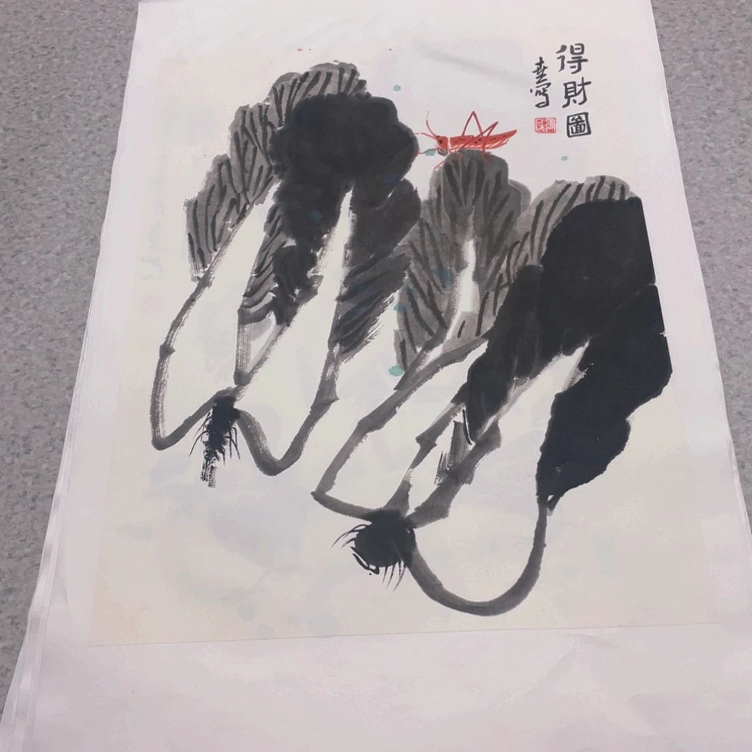 国画1.4平尺纯手绘国画作品