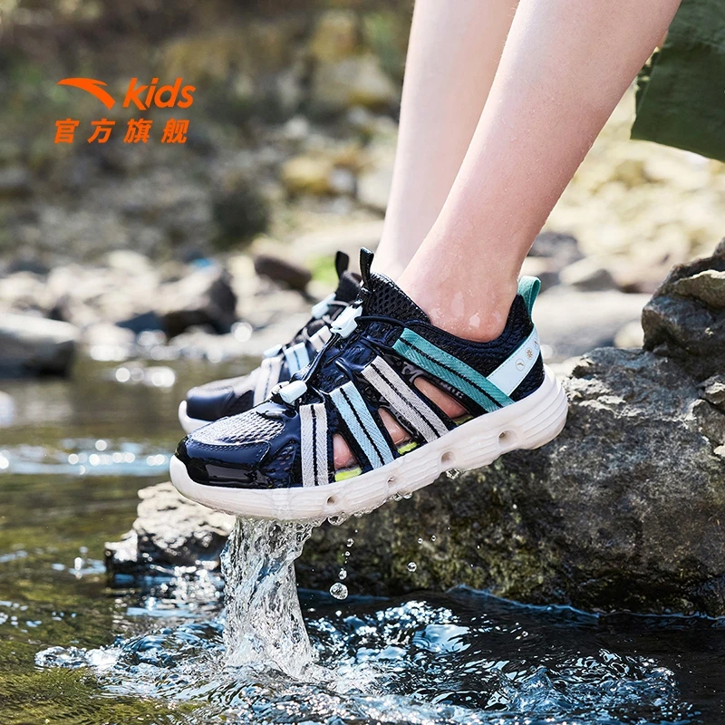 【夏行】安踏儿童溯溪鞋2025夏季新款运动凉鞋男童防滑沙滩鞋框子鞋