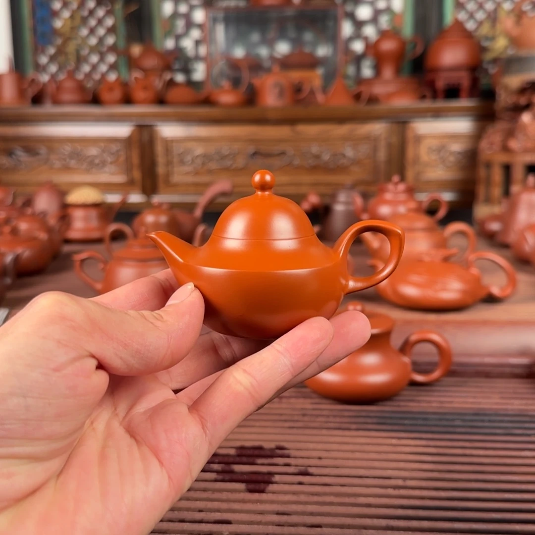 茶壶朱泥潮州手拉壶