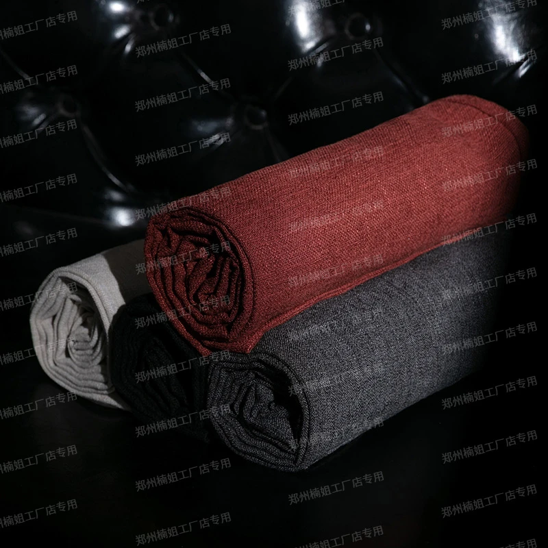 【专柜新品BC】奢华桑蚕 丝亚 麻抗皱垂感高腰显瘦设计师直筒阔腿裤