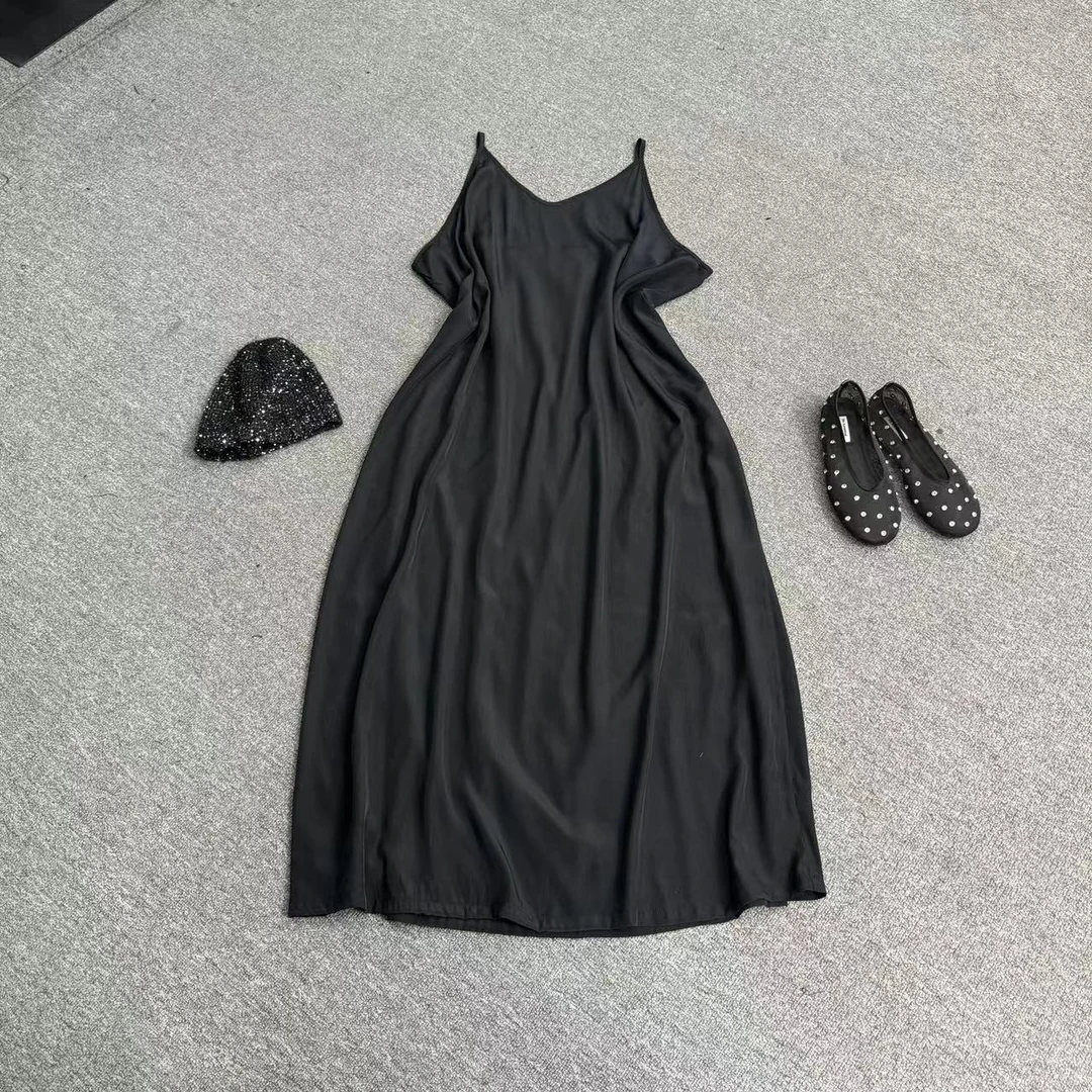 瑶睿安No退No换！！慎拍 ！时尚休闲简约显瘦长吊带 纯色通勤002