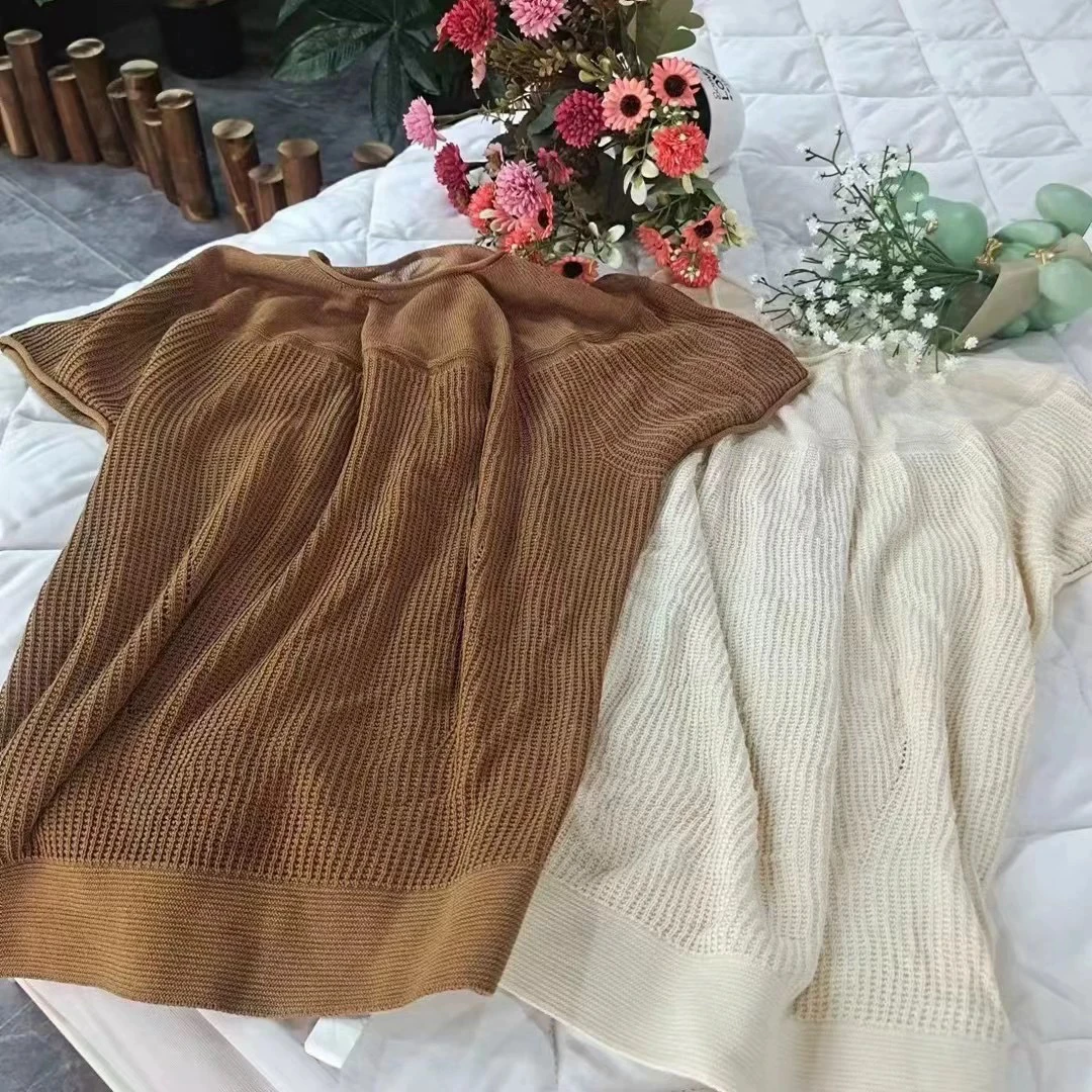 韩国单短袖针织上衣  9619