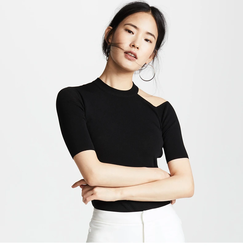 修身短袖百搭上衣9010