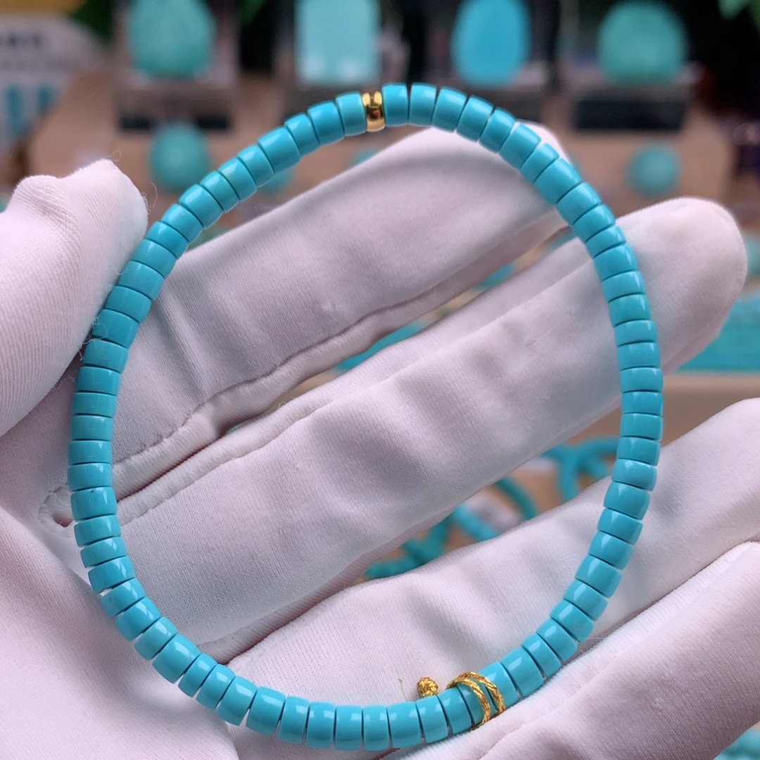 绿松石未镶嵌珠宝奇石4mm