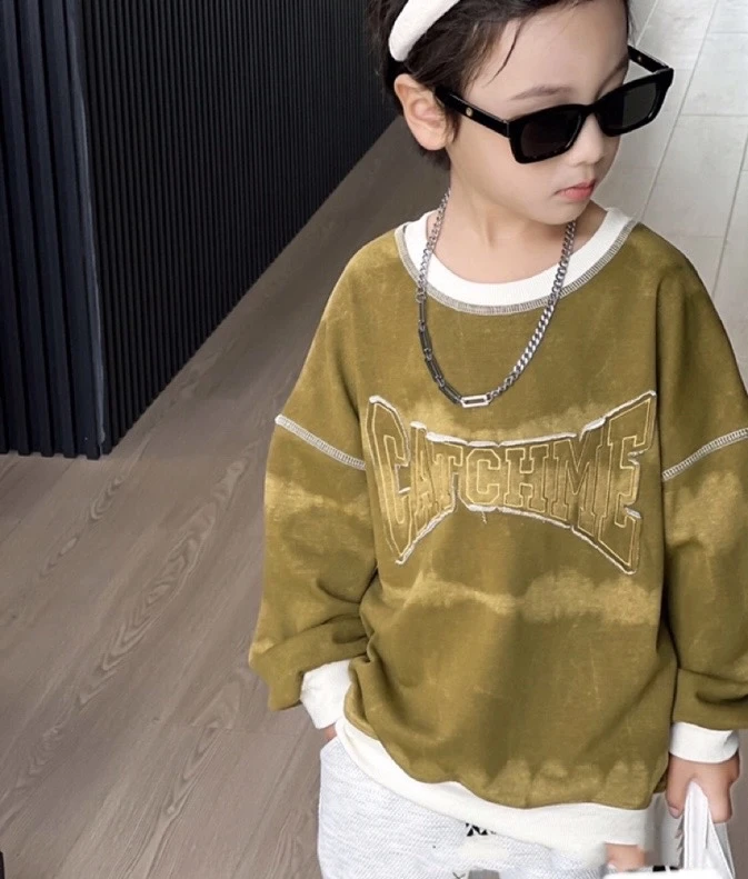 2025春夏季新款洋气男童女童潮酷韩范儿卫衣（下单请备注编码）百搭