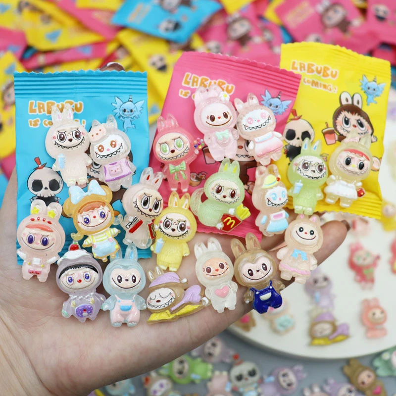 卡通夜光拉布布盲袋潮玩惊喜diy拆拆乐儿童小学生奖励小礼物盒子