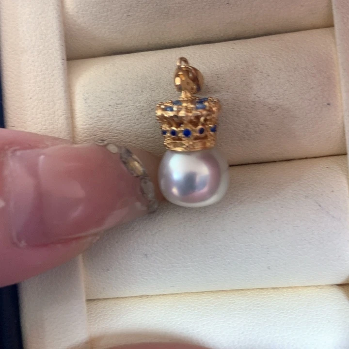 颈饰银S925镶嵌海水珍珠