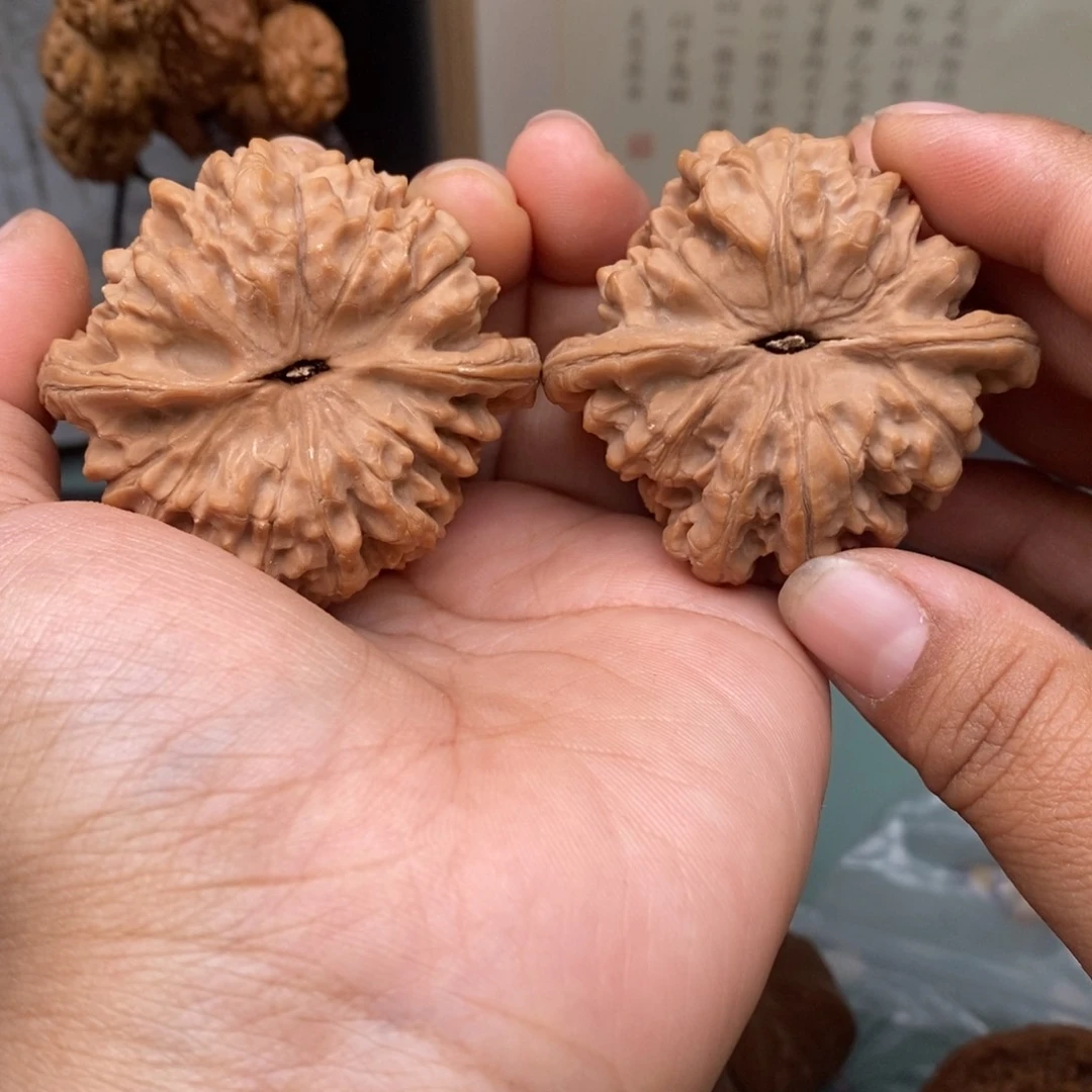 文玩核桃把件50官帽