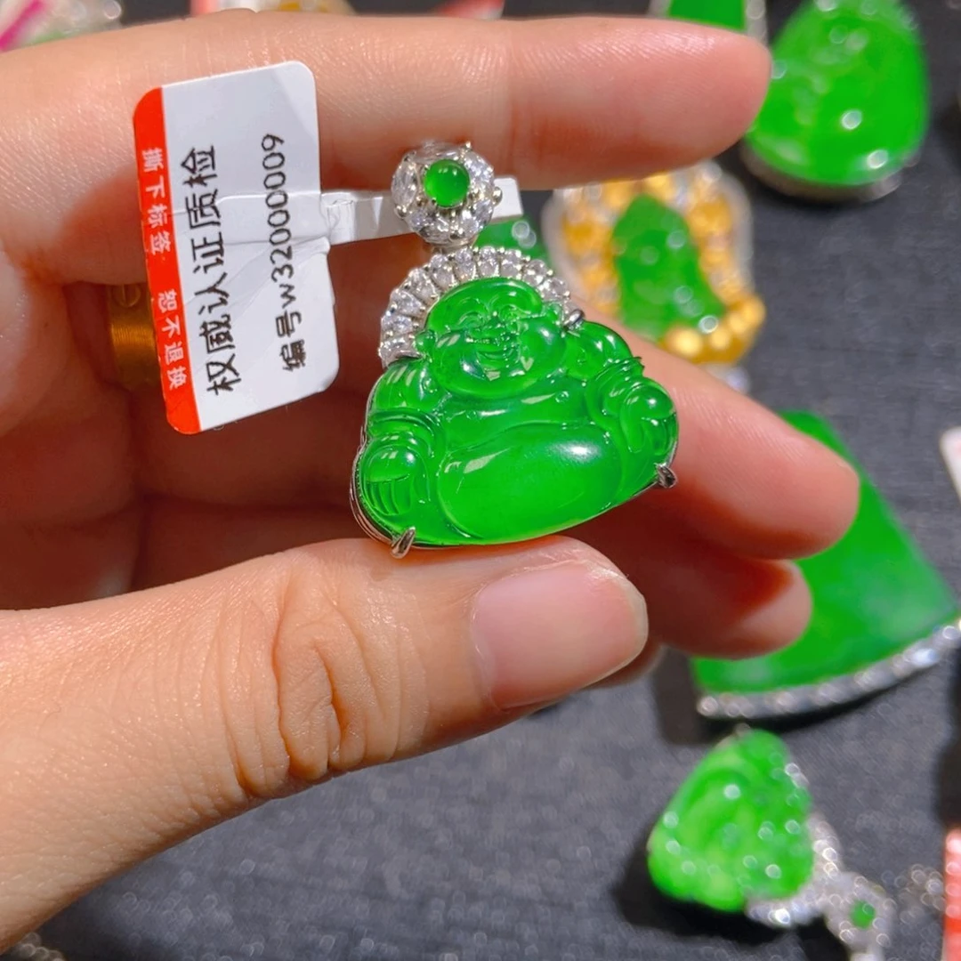 翡翠未镶嵌吊坠(不含链)