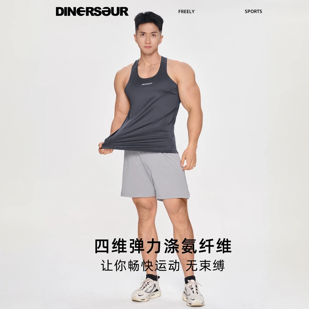 男背心运动休闲训练健身吊带坎肩透气弹力紧身设计感2025新款肌肉