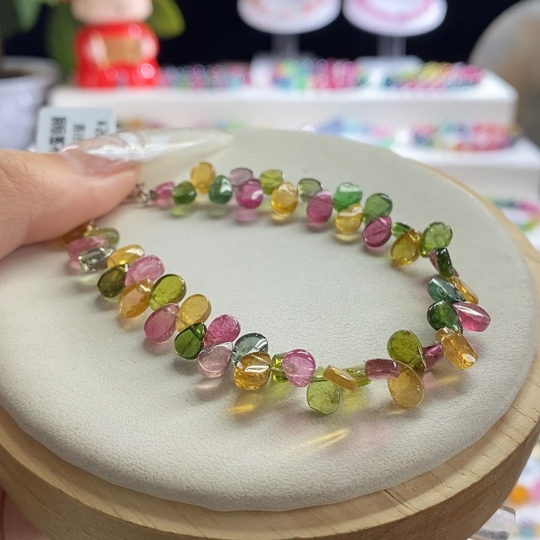 未镶嵌手链碧玺水滴