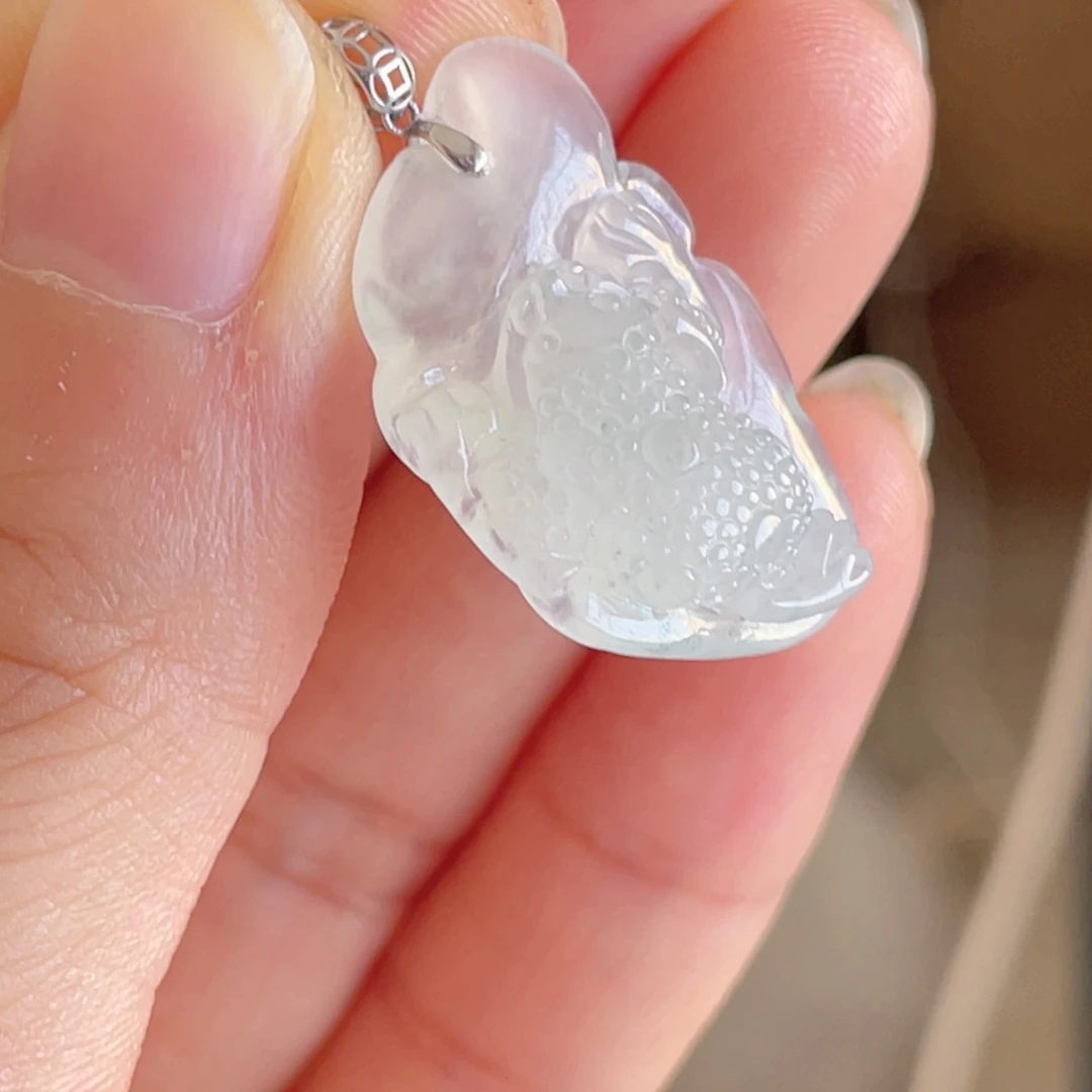 翡翠颈饰18K金镶嵌金蟾