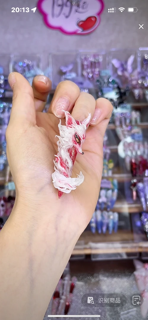 狐狸-姚奈儿纯手工定制掐丝蝴蝶手绘穿戴甲美甲甲片