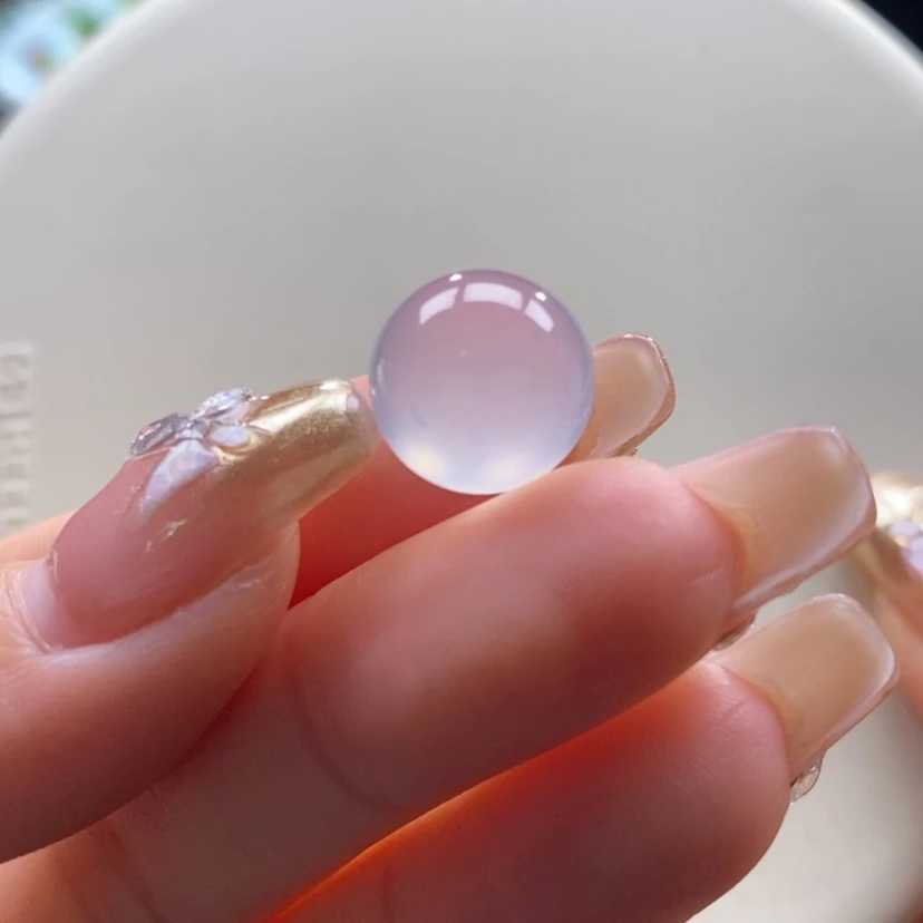 【闪购商品】翡翠颈饰未镶嵌翡翠冰茅台白冰珠卡12.3mm