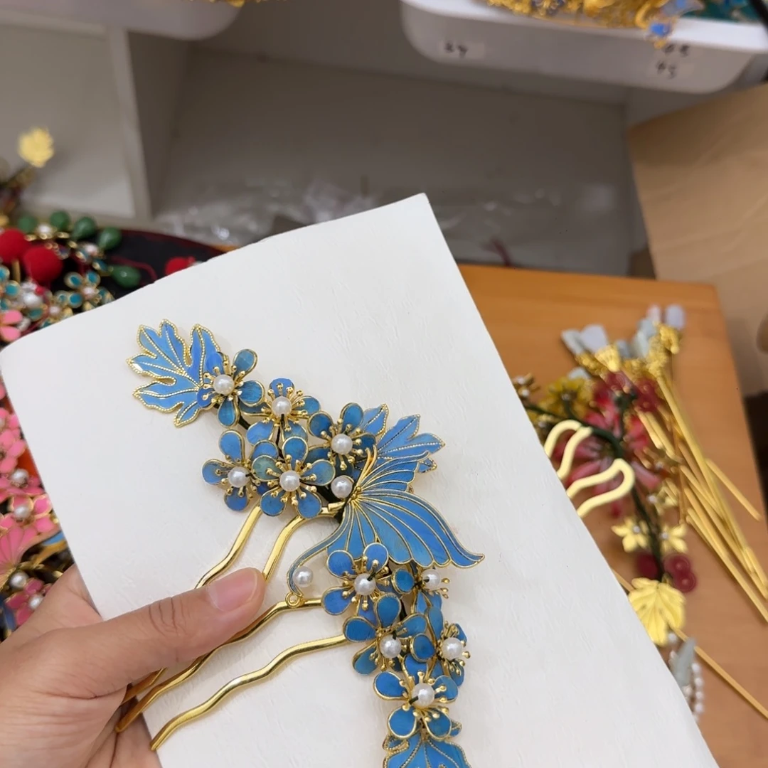 醋酸铁合金鹅毛仿点翠