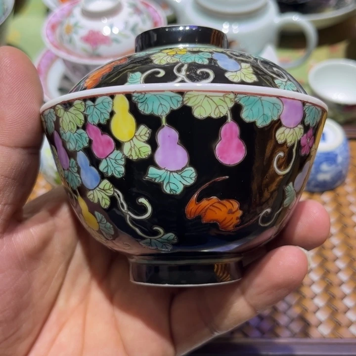 纯手绘精品盖碗杯