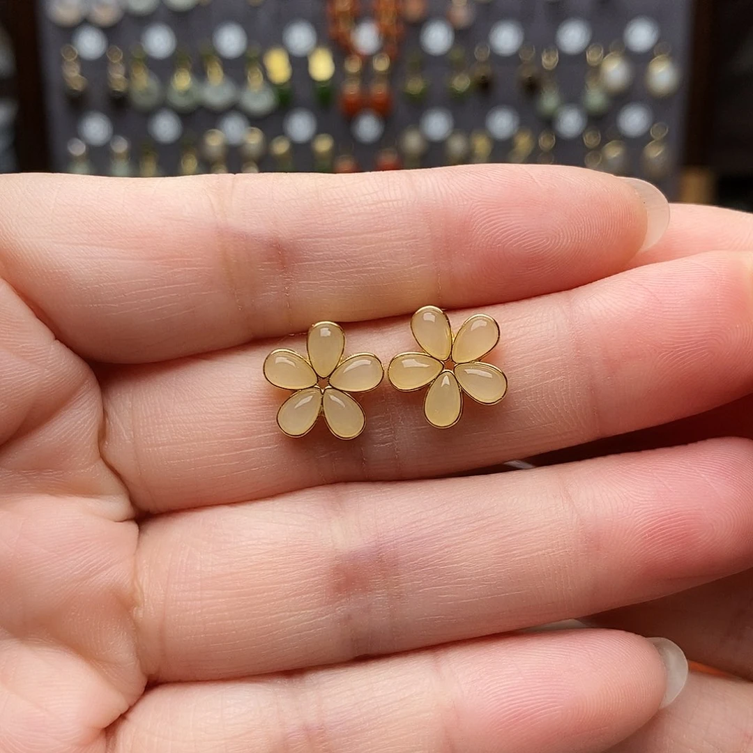 银S925镶嵌戒指和田玉