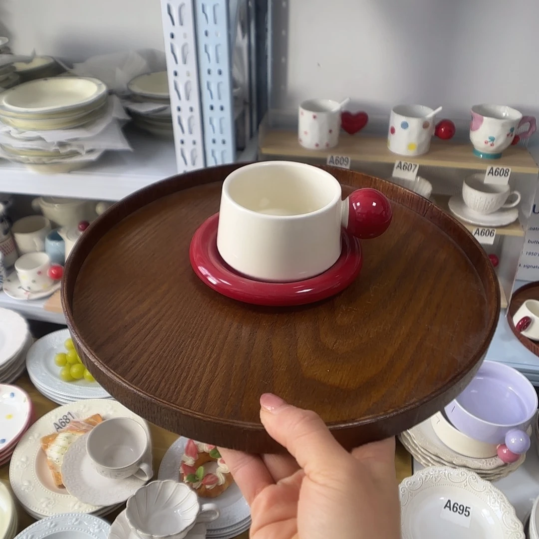 瓷片瑕疵特价陶瓷咖啡杯碟