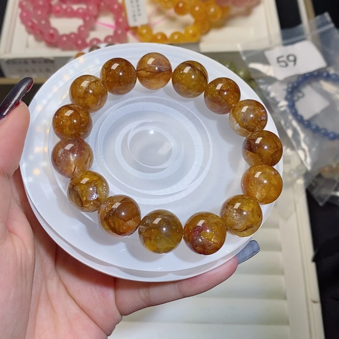 【闪购商品】水晶手链未镶嵌b****y焦糖胶花14.7