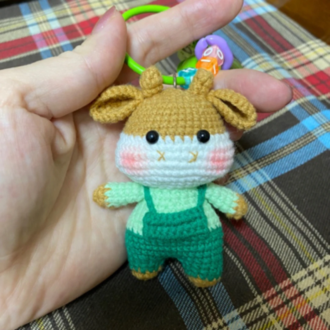 钩织十二生肖牛 纯手工钩织玩偶成品