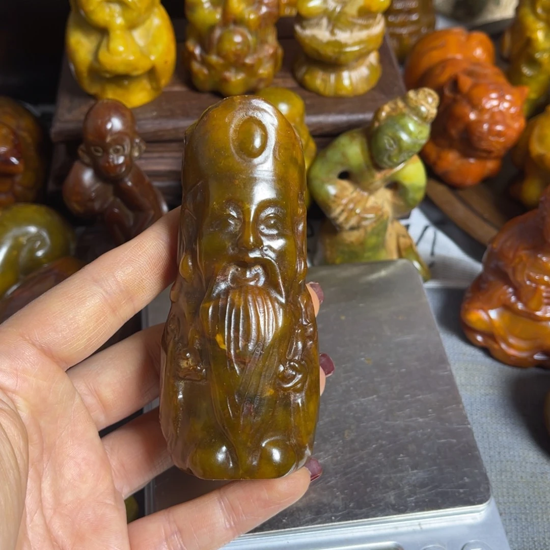 蛇纹石玉合金颈饰