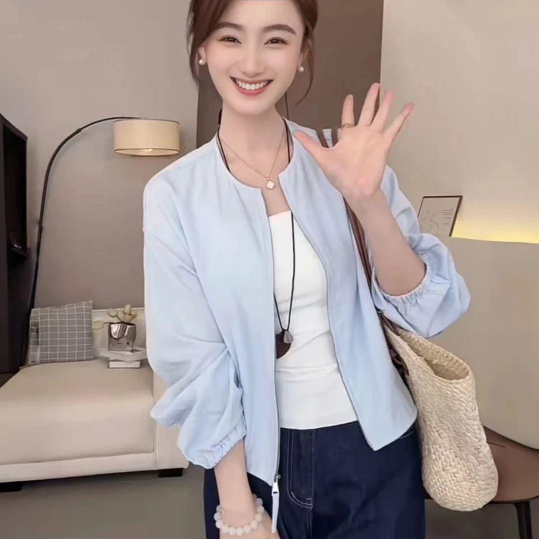 2025春夏新款棉麻防晒服休闲宽松薄款外套