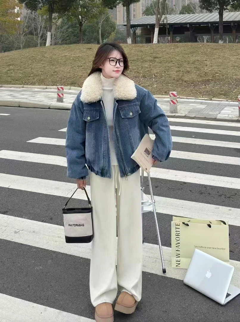 【清高品质】加棉厚牛仔外套