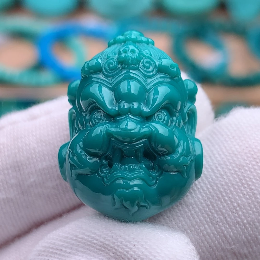 未镶嵌绿松石珠宝奇石大黑天