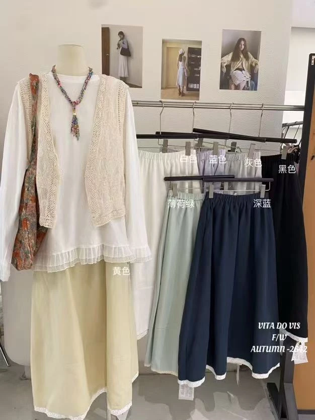 vita（2642#）蕾丝花边半裙