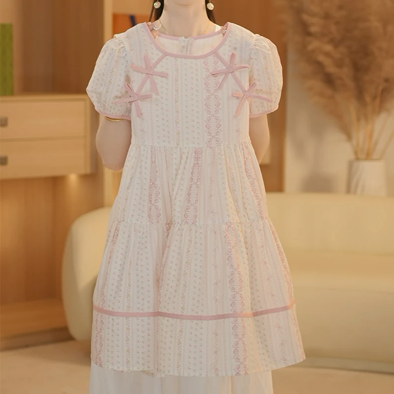 女童连衣裙夏装2025新款儿童洋气女孩夏季薄款碎花裙子LQ-20711