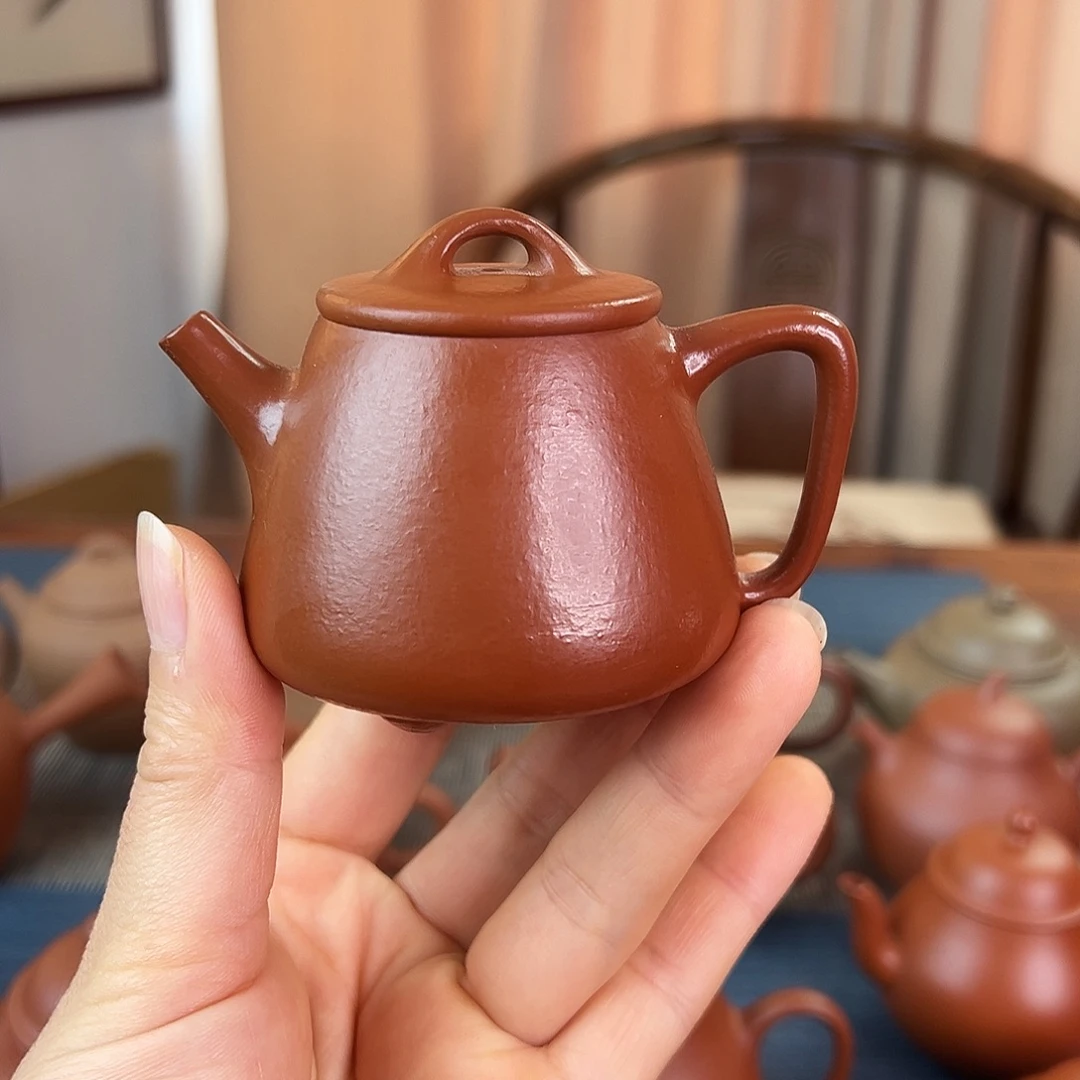 紫砂茶壶精品 高石瓢 朱泥 100cc
