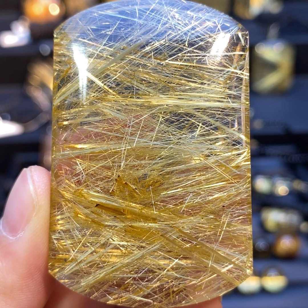 未镶嵌颈饰水晶钛晶无事牌