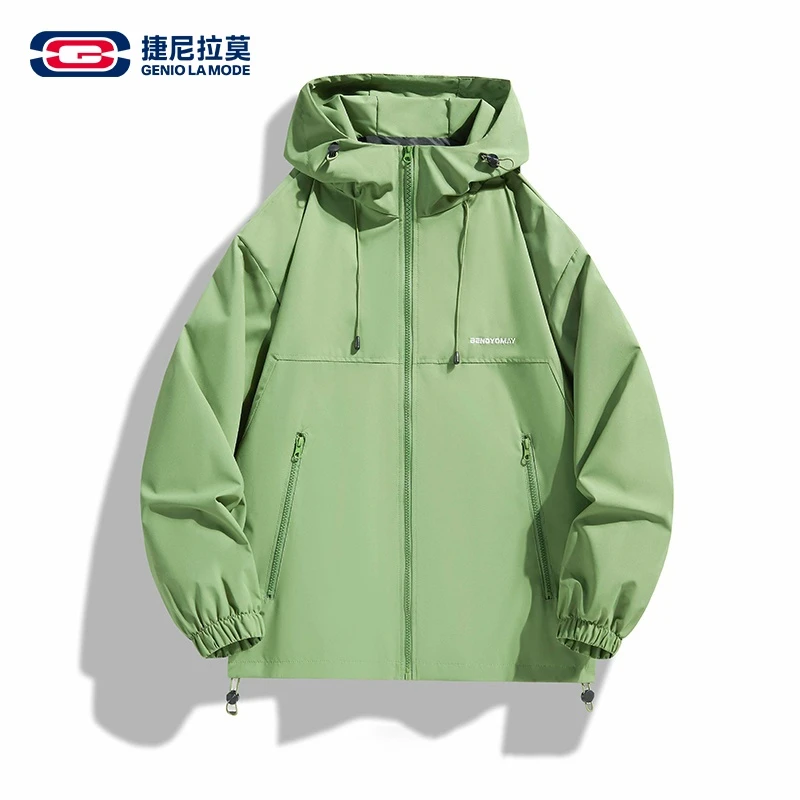 【敖瑞鹏代言】【赠小卡】捷尼拉莫冲锋衣外套男女2025春秋工装夹克