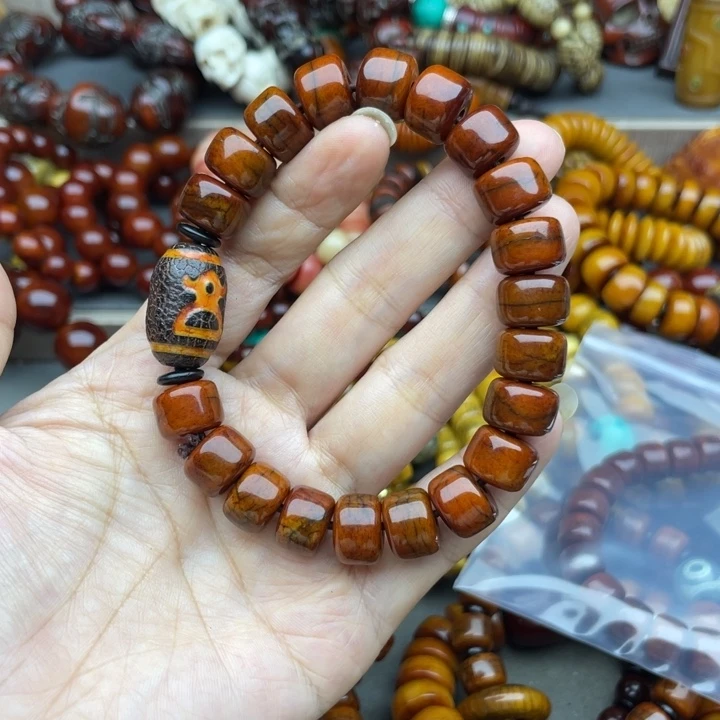 蜘***侠牛骨手串/手链牛骨