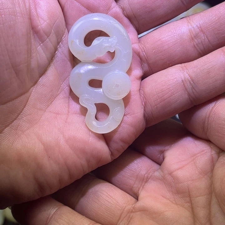 和田玉未镶嵌吊坠(不含链)