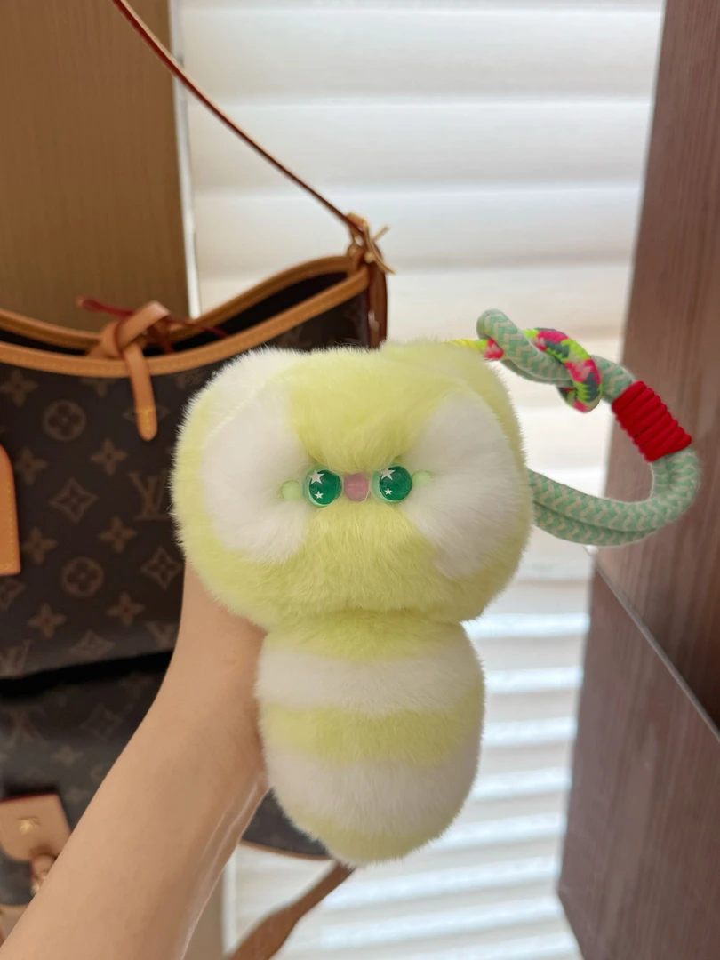 【胖嘟嘟小猫】真獭兔毛包包挂件汽车钥匙扣挂饰毛绒公仔书包挂件
