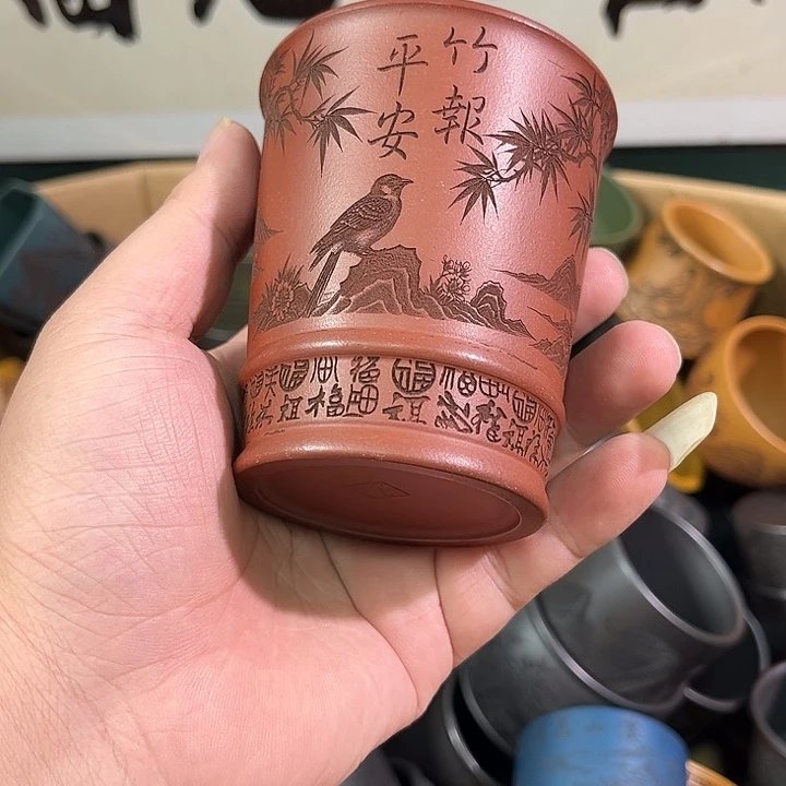 茶杯紫砂全手工紫砂主人杯