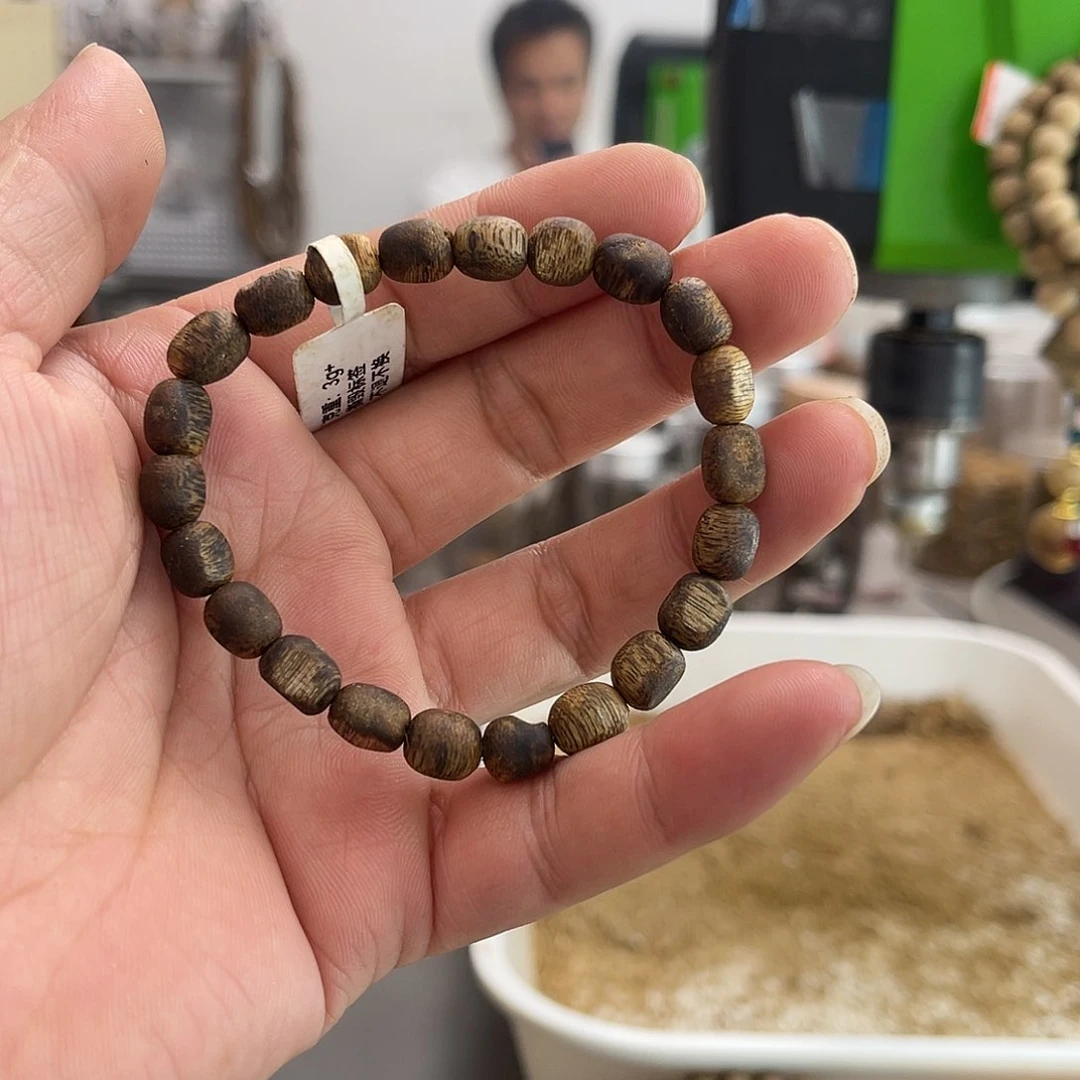 沉香手串奇楠瘤疤单圈6mm 多样性发一