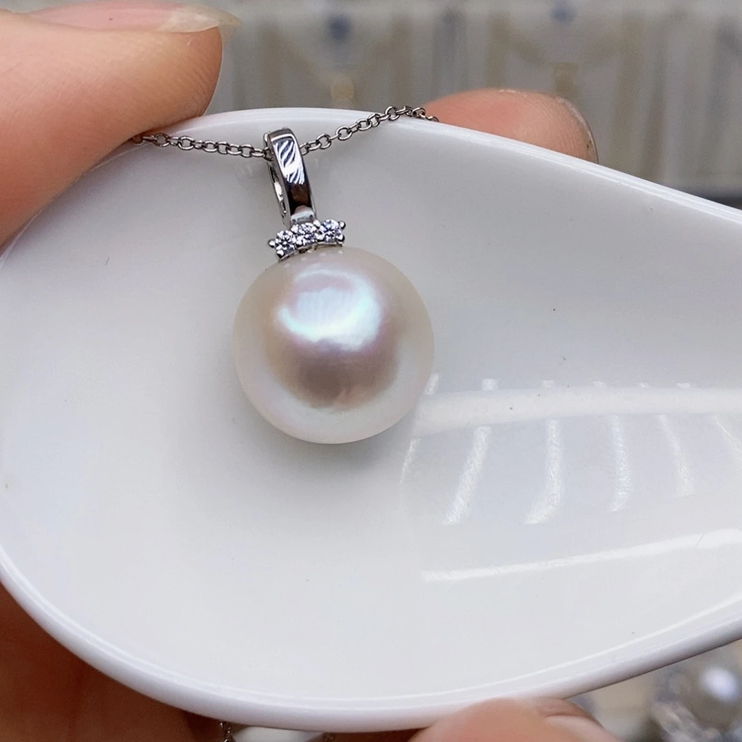 淡水珍珠颈饰银S925镶嵌