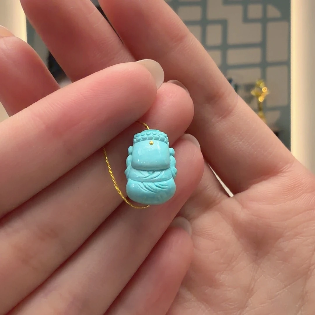 绿松石未镶嵌颈饰