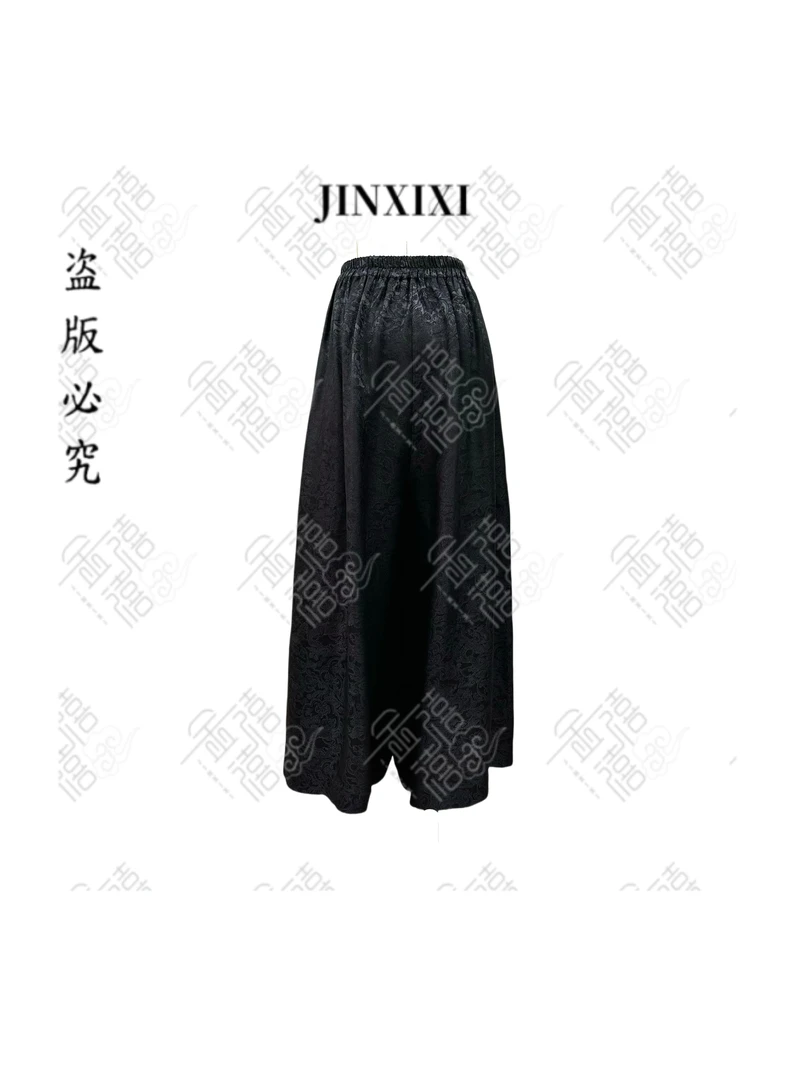 【金禧禧店铺】香云纱麦穗花罗休闲裤J25064