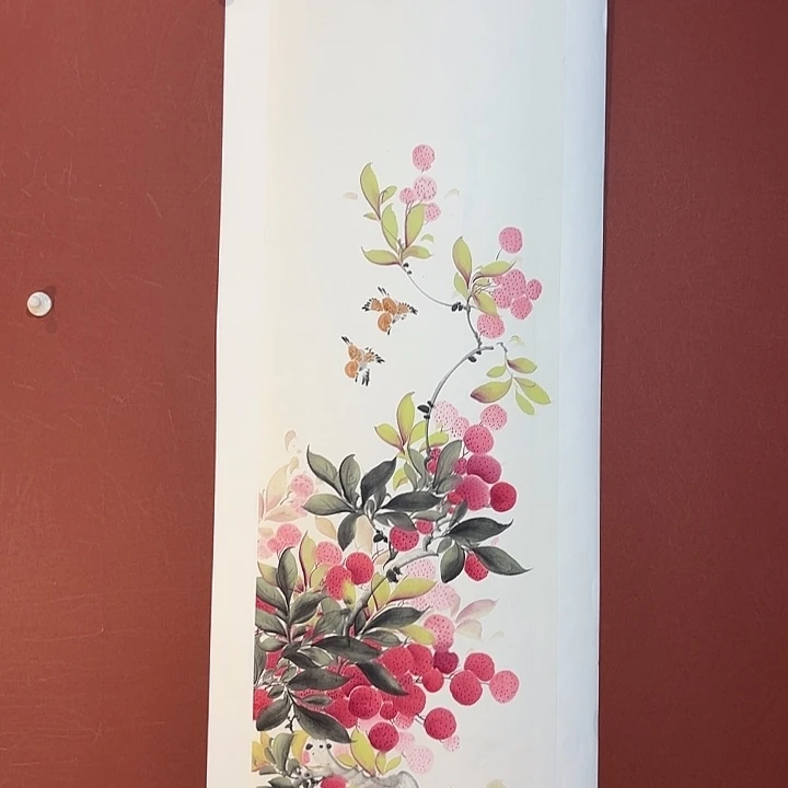 国画听兰老师花鸟