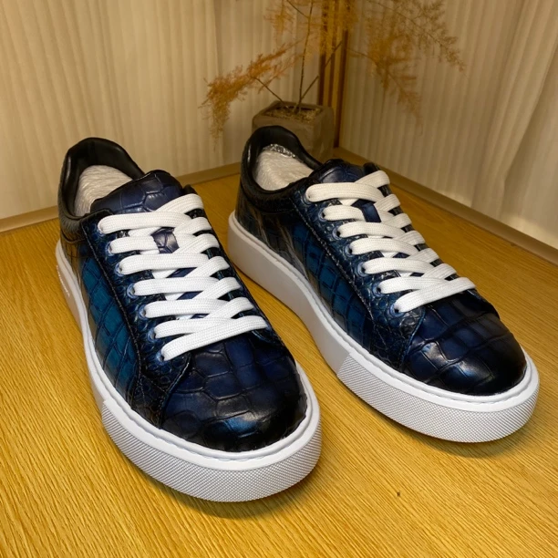 ZJ8279-1浅蓝定制休闲皮鞋