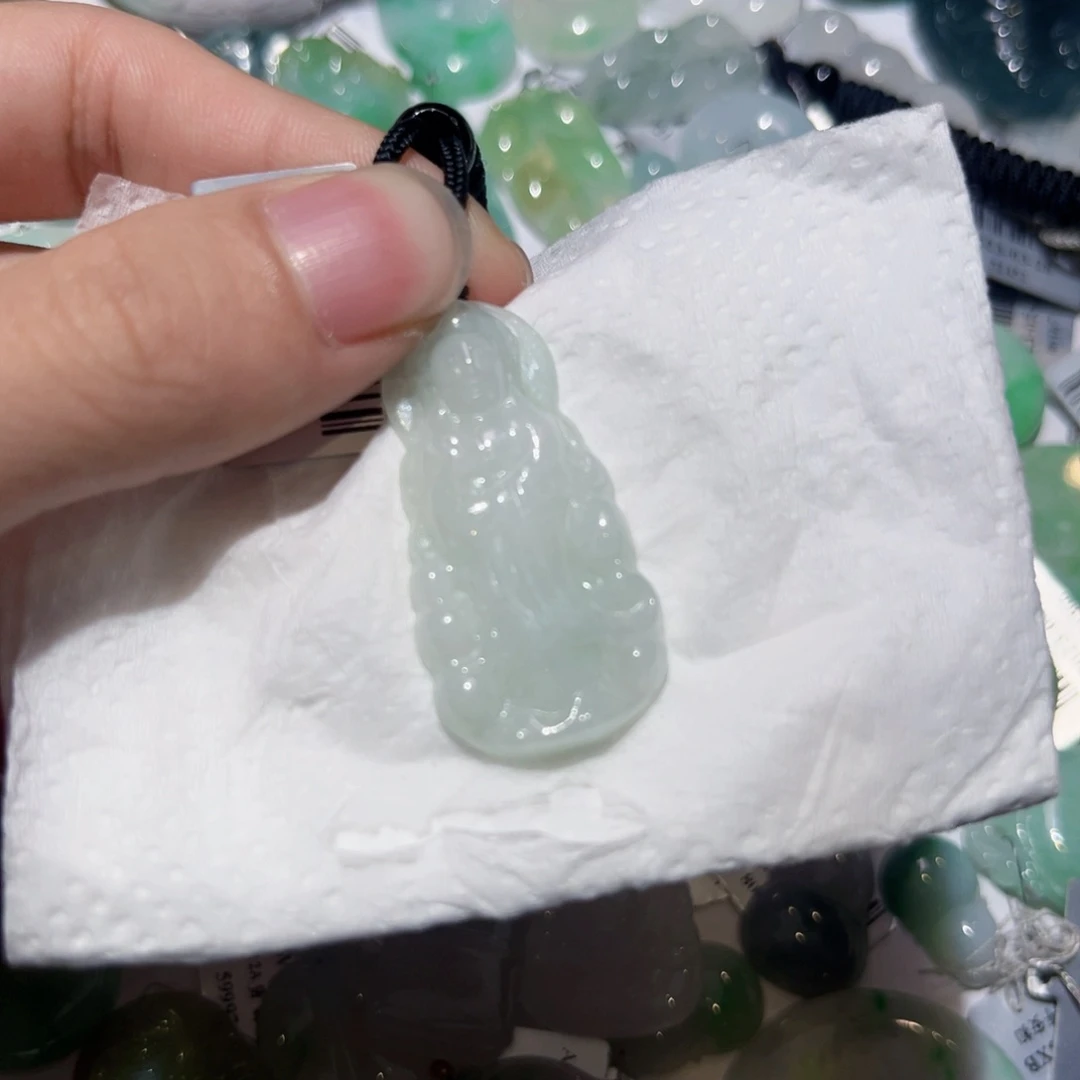 翡翠颈饰未镶嵌天然翡翠A货