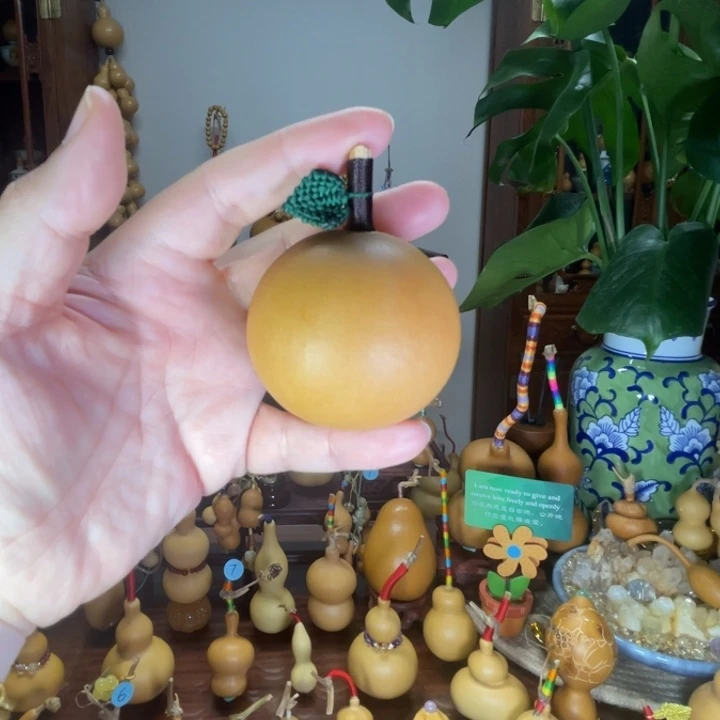 小苹果型葫芦带龙头装饰